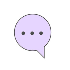 Colorful Speech Bubble Collection with Minimalist Design