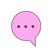 Colorful Speech Bubble Collection with Minimalist Design