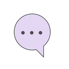 Colorful Speech Bubble Collection with Minimalist Design