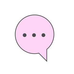 Colorful Speech Bubble Collection with Minimalist Design