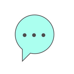 Colorful Speech Bubble Collection with Minimalist Design