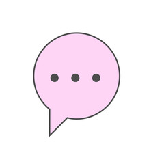 Colorful Speech Bubble Collection with Minimalist Design