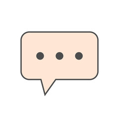 Fototapeta premium Colorful Speech Bubble Collection with Minimalist Design