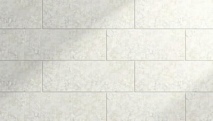 Obraz premium Subtle off-white ceramic tiles, textured surface , cream, wall texture, grout