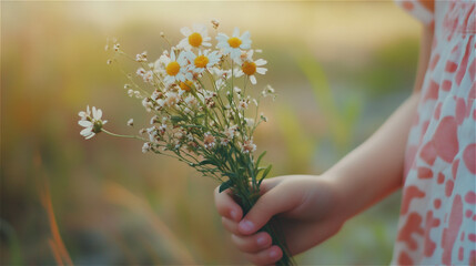 flowers at hand generated by AI
