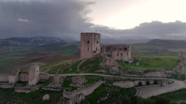 Estrella Castle, Spain: Breathtaking Aerial Views of Teba's Historic Fortress