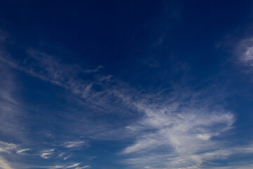 Obraz premium clouds in the blue sky background.Sky clouds.Sky with clouds weather nature cloud blue