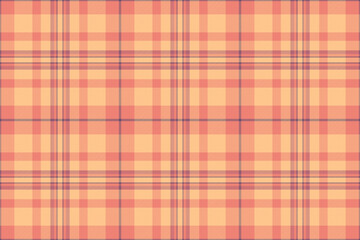 Warm, peachy plaid pattern. Perfect for autumnal designs, textile projects, or as a stylish background.  Subtle texture and soft color palette evoke feelings of comfort and warmth.