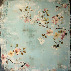 Coquette patern Shabby Chic Soft Vintage Spring small pattern