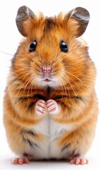 Fototapeta premium cute hamster pet background with fur and cute small shape Generate AI