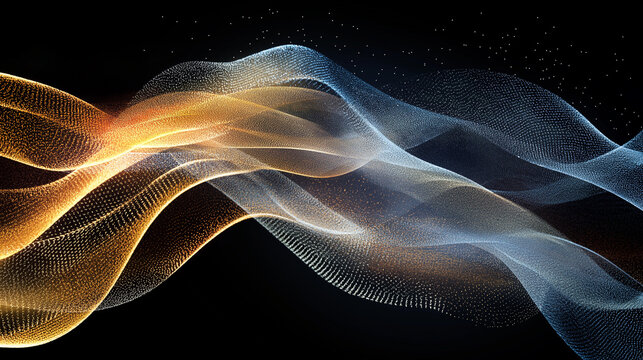 Cybersecurity Wave: Encrypted Data Flow Abstract Digital Art Background code safe tech system design