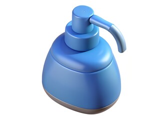 Elegant Blue Dispenser: An elegant and simple blue dispenser with a streamlined design, conveying cleanliness and sophistication.