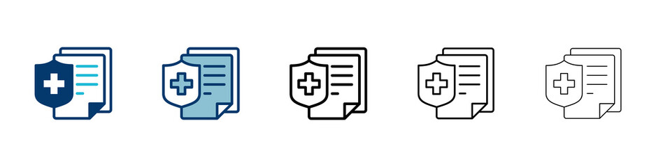 Medical insurance icon vector isolated on white background. health insurance icon