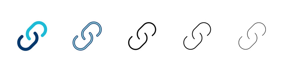 External link symbol icon vector. Link icon isolated on white background. Link vector icon. Hyperlink chain symbol