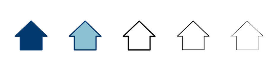 Home icon vector isolated on white background. House vector icon. Address