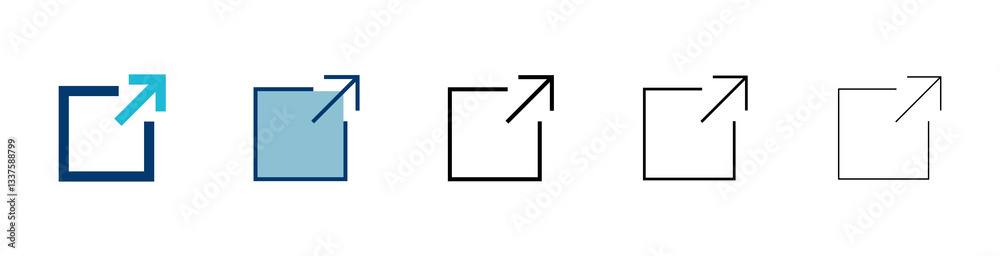 Poster link icon vector isolated on white background. link vector icon. external link symbol vector icon. h