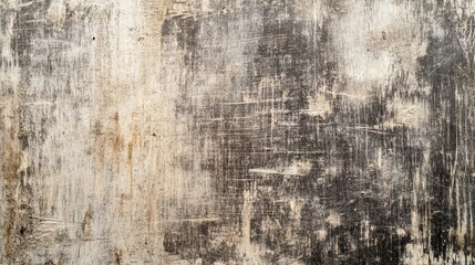 Obraz premium Detailed view of a textured scratched and stained wood surface