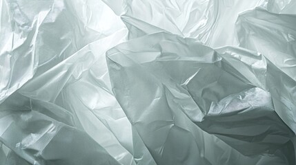 Obraz premium Close up view of crinkled and illuminated plastic material