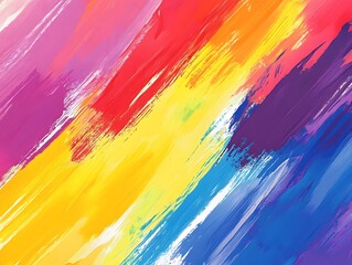 Obraz premium Colorful Paint Brush Strokes Abstract Background for Creative Design Projects