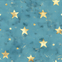 A seamless pattern with golden ink stars their surfaces reflective and mesmerizing golden foil golden glitter golden ink Art Deco meets modern luxury in this mi