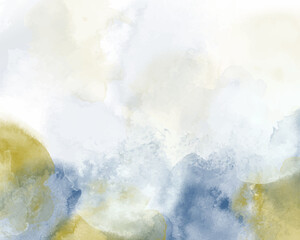 Abstract colorful watercolor for background. Digital art painting