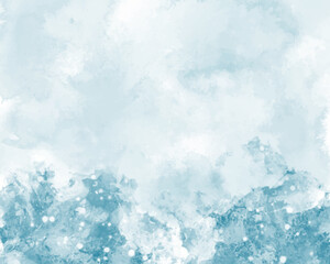 Abstract colorful watercolor for background. Digital art painting