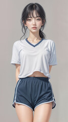 Fototapeta premium woman in sportswear