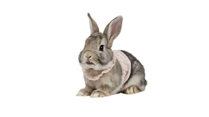 High-Resolution Bunny Image on Transparent Background
