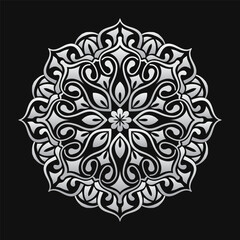 ornamental round decoration, mandala design