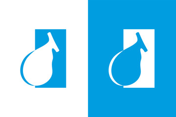 Vector gallbladder logo. Gallbladder day logotype design template.