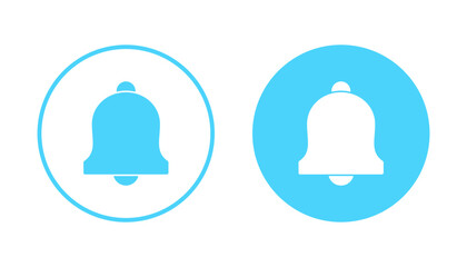 Bell icon vector. Notification sign and symbol for web site design