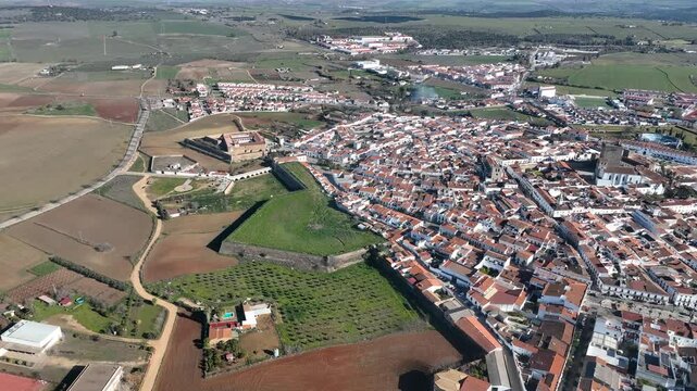 Olivenza, Spain: A Bird's-Eye View of Ancient Fortifications