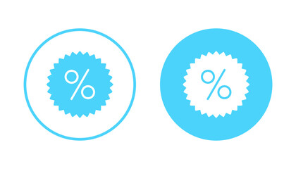 Discount icon vector. Discount tag sign and symbol