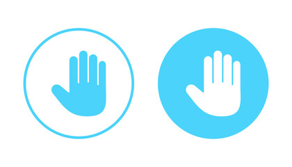 Fototapeta premium Hand icon vector. hand sign and symbol. palm