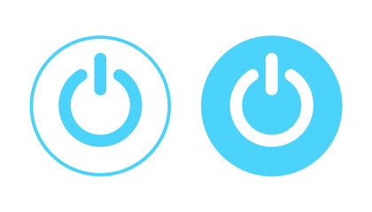 Power icon vector. Power Switch sign and symbol. Electric power