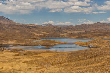 Laguna Lagunillas lake in Peru
