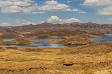 Laguna Lagunillas lake in Peru