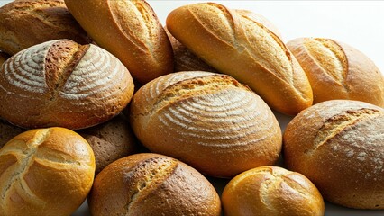 Assorted Freshly Baked Bread Loaves