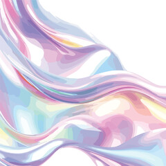 Iridescent Liquid Surface in Smooth Paste Texture