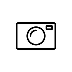 Camera icon vector illustration. photo camera sign and symbol. photography icon.