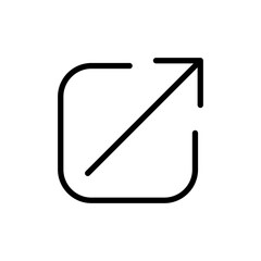 External link icon vector illustration. link sign and symbol. hyperlink symbol