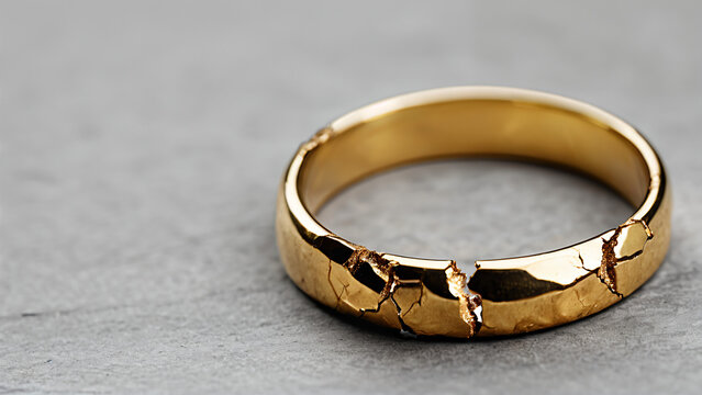 broken gold wedding ring