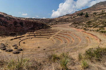 View of Moray agricultural terraces, Peru