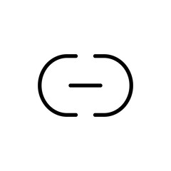 Link icon vector illustration. Hyperlink chain sign and symbol