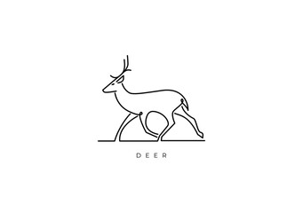 DEER ELEGANT OUTLINE 010
