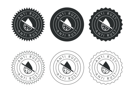 Anti rust icon design illustration. Anti oxidation sign, Rust resistant  symbol