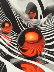 3d shapes abstract 