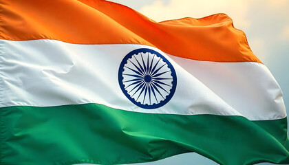 The Indian flag, with its vibrant tricolor design and Ashoka Chakra, symbolizes national pride and unity.