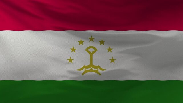 Tajikistan Flag Animation 4K