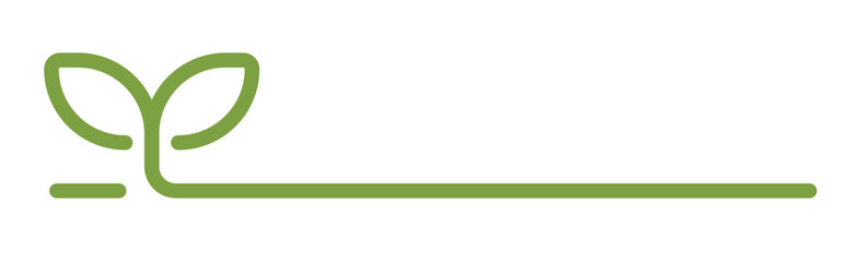 芽のフレーム、葉っぱの枠